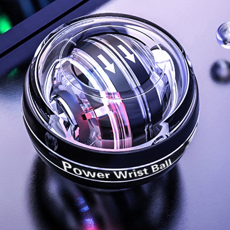Rainbow Led Muscle Power Ball Wrist Ball Trainer Relax Gyroscope Powerball Gyro Arm Exerciser Strengthener Fitness Equipments