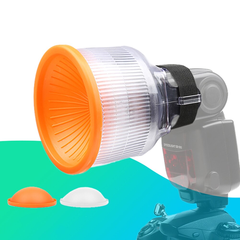 Strobe Photography Studio Standard Simple Strobe Light Flash Cover Accessory Reflector Diffuser Lamp Shade Set Durable PVC