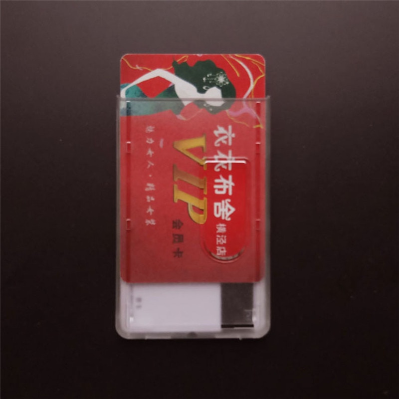 Hard Plastic Transparante Bank Credit Card Houders Badge houder Crystal Card Bus ID houders Case