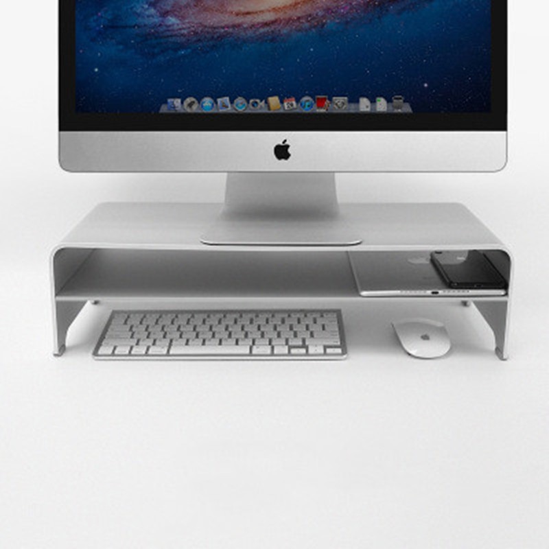 Monitor Stand Aluminum Computer Riser Universal Metal Desk Stand for Desktop Monitor Laptop Non-slip Desk Riser Monitor brack