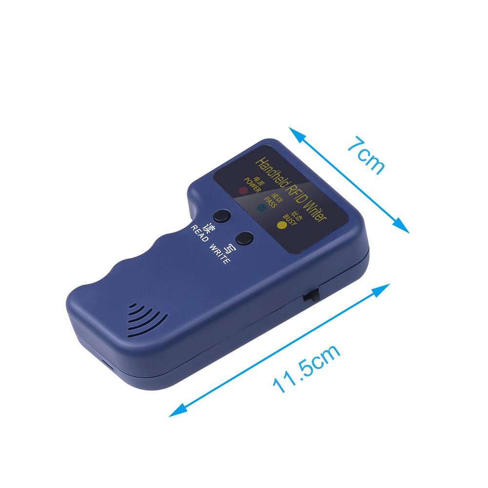 125 mhz  em4100 rfid duplikator håndholdt kopimaskine id writer programmeringslæser med  em4305 t5577 skrivbare id fjernbetjeninger tags kort