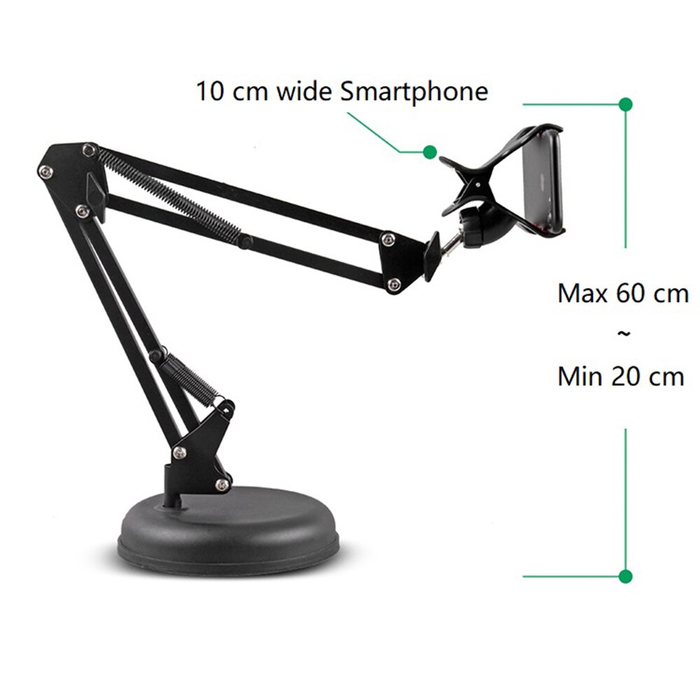 Webcam Beugel Universele Flexibele Mobiele Telefoon Houder Live-uitzending Vullen Licht Stand 22-Inch Scissor Arm Stand Met Schorsing