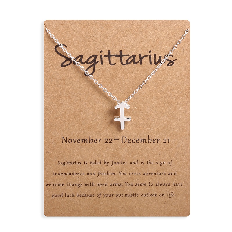 Collier pendentif signe du zodiaque pour hommes et femmes, horoscope, bélier, lion, 12 constellations, bijoux pour enfants, de Noël, directe: Zinc bleu