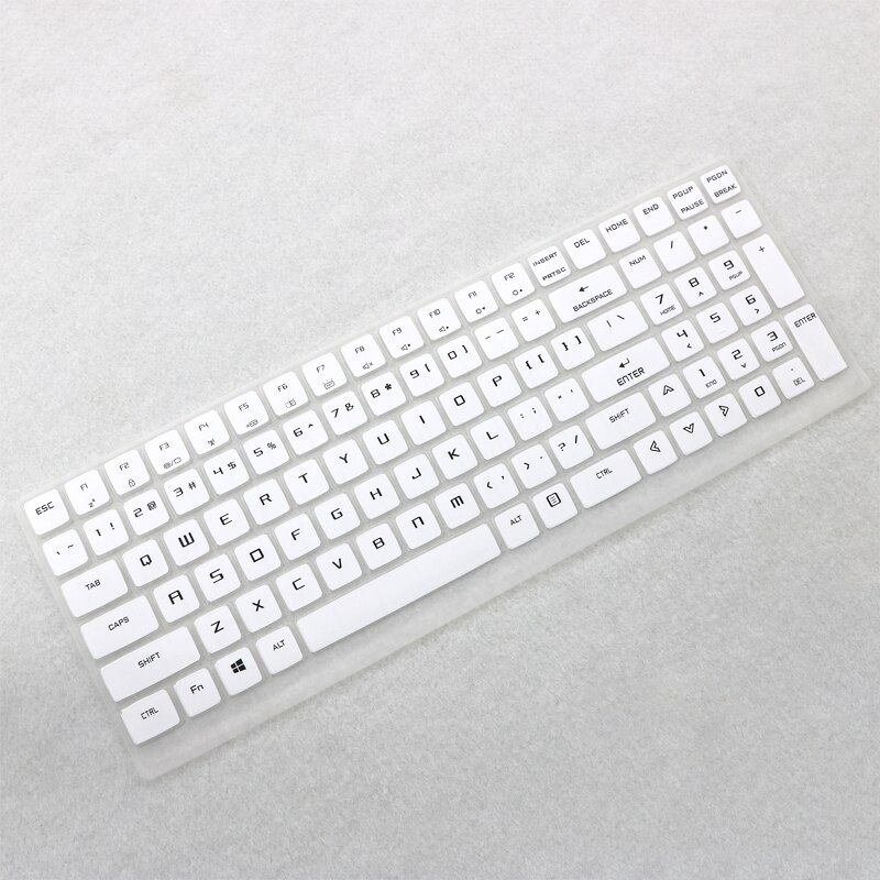 for Mechrevo X9Ti Z2 G R x8ti plus Machenike F117 B1 B2 B3 B6 BB3 F117-B2Ck F117-FP6 laptop Keyboard Cover Skin Protector: white
