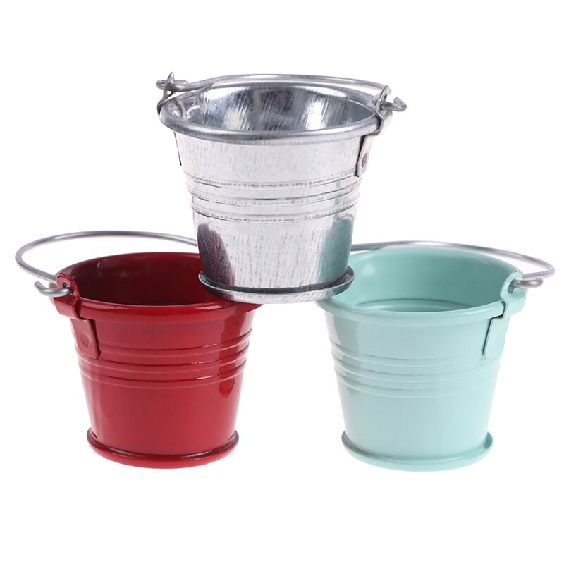 1/12 Scale Dollhouse Miniature Kitchen Garden Water Bucket Pail Furniture Decoration Accessory