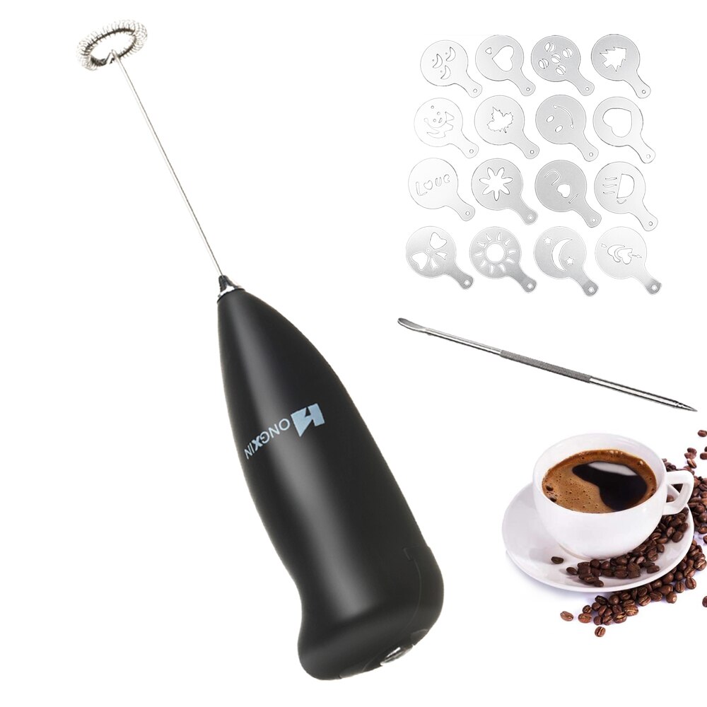 Elektrische Melkopschuimer Set Melk Cappuccinatore Automatische Handheld Schuim Koffie Melk Snorhaar Draagbare Keuken Koffie Ei Gereedschap: Set