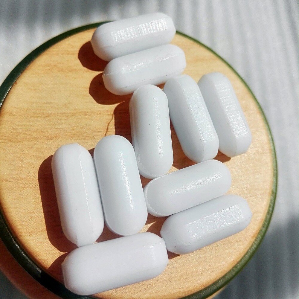 Laboratoriemagnetisk omrörarstav ptfe vanliga omrörarstänger utan pivotring vita spinnstänger  ,c6 x 10mm,  pack  of 10