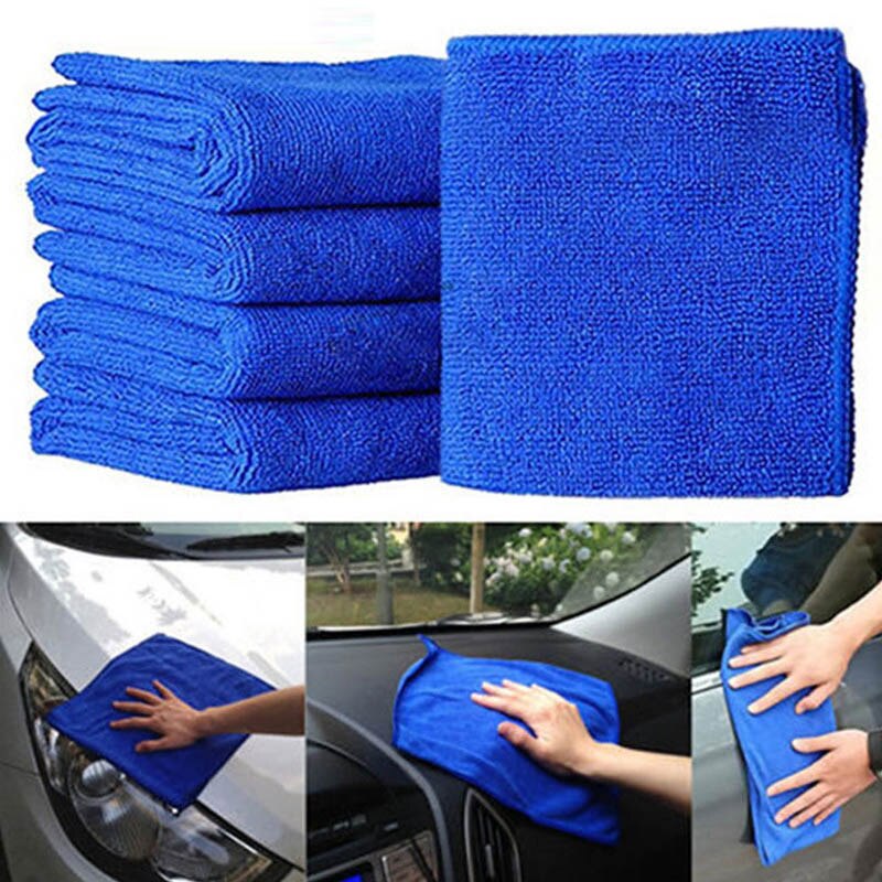 20*20cm Microfiber Doek Keuken Handdoek Snel Droog Handdoek Absorberende Schuursponsje Car Auto Wash Clean Tool
