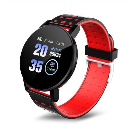 119 Plus 119 Plus Bluetooth Smart Horloge Gps Waterdichte Sim Camera Screen 3D Hartslagmeter Fitness Tracker Herinnering: Red