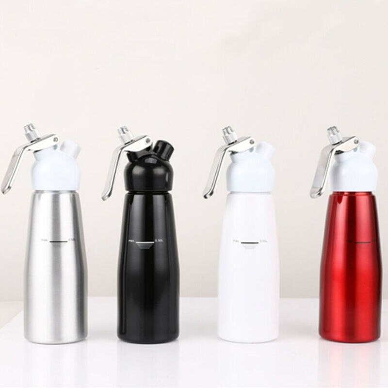 Distributeur de crème à Dessert en aluminium | Distributeur de crème à Dessert fouettée Portable de 250mL, machine à gâteaux en mousse