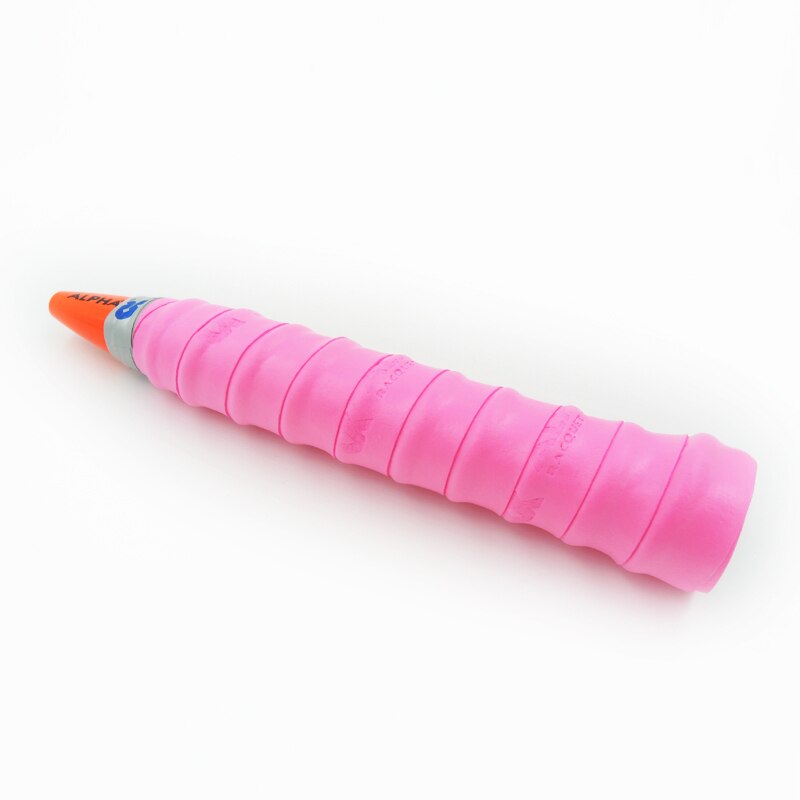 Alpha 5 Stks/partij Eva Zweetband Grips Stok Dunne Racket Overgrip 0.6 + 0.4Mm Dompelen Coating Proces Badminton Overgrips: pink-5pcs