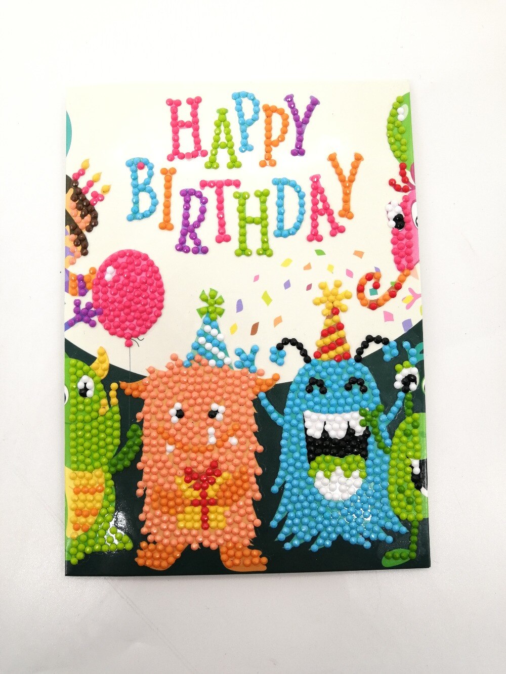DIY Happy Birthday Greeting Cards Diamond Painting Diamond Embroidery Children's Handmade DIY Birthday: SG03
