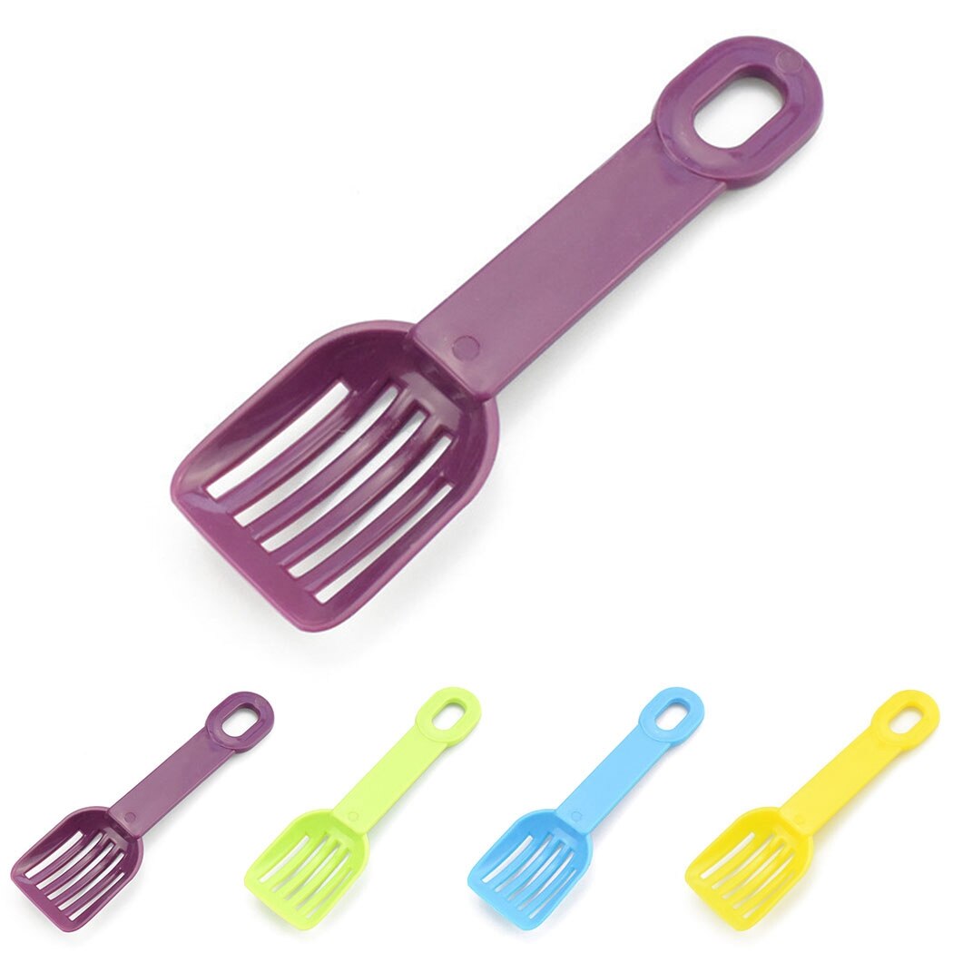 Legendog-pala para arena de gatos, hámster de plástico de Color sólido, pala para arena de gatos, pala para Gato, 1 Uds.