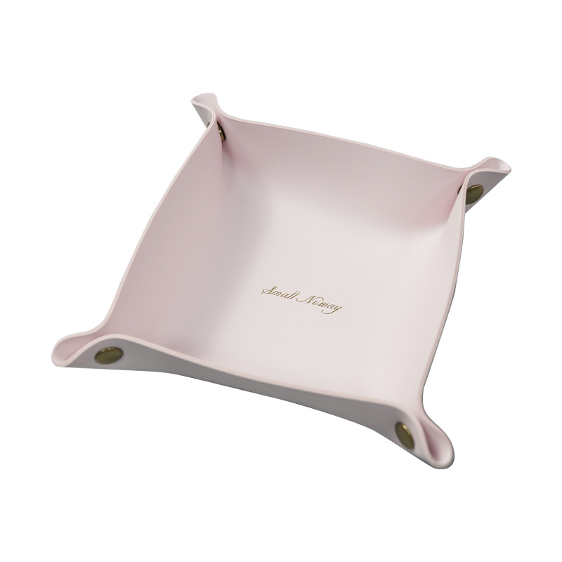 nordisch Stil Leder Ablage Schreibtisch-Organizer Für Schlüssel Schmuck Kosmetische Lagerung Kasten Klapp Organizer Hause Dekoration: L / MULTI