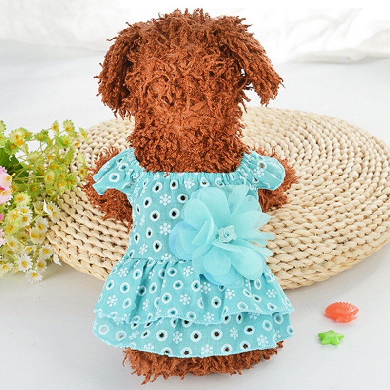 Mignon chien robe toutou Sundress Pet vêtements chien princesse robes chiot jupe Woaills chien vêtements, chiot princesse Tutu robe
