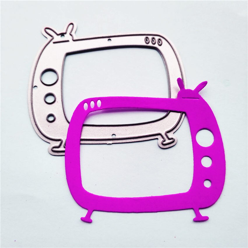 Metalen Tv Set Papier Stansen Sterft Voor Scrapbooking/Diy Kerst Bruiloft Halloween Pasen Kaart