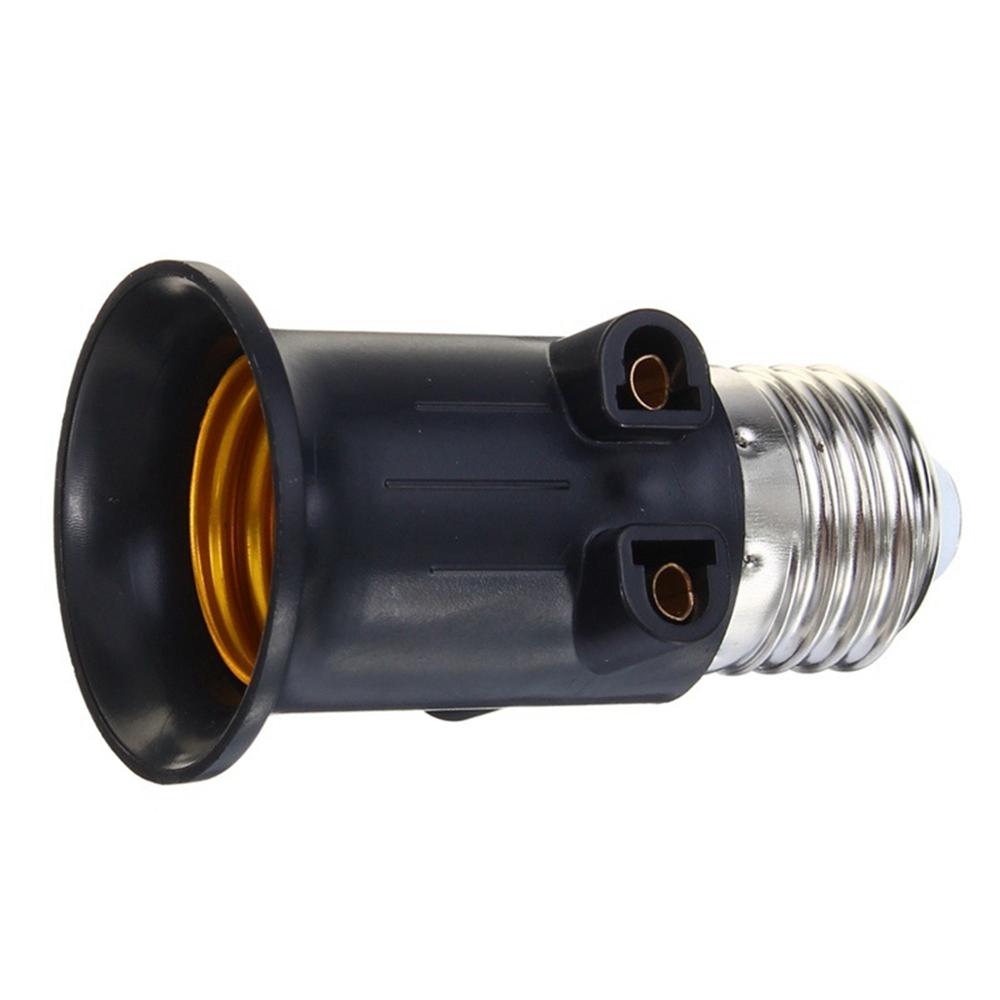 Ac100-240v 4a pbt brandsikker  e27 pære adapter lampeholder sokkel med eu -stik belysningstilbehør
