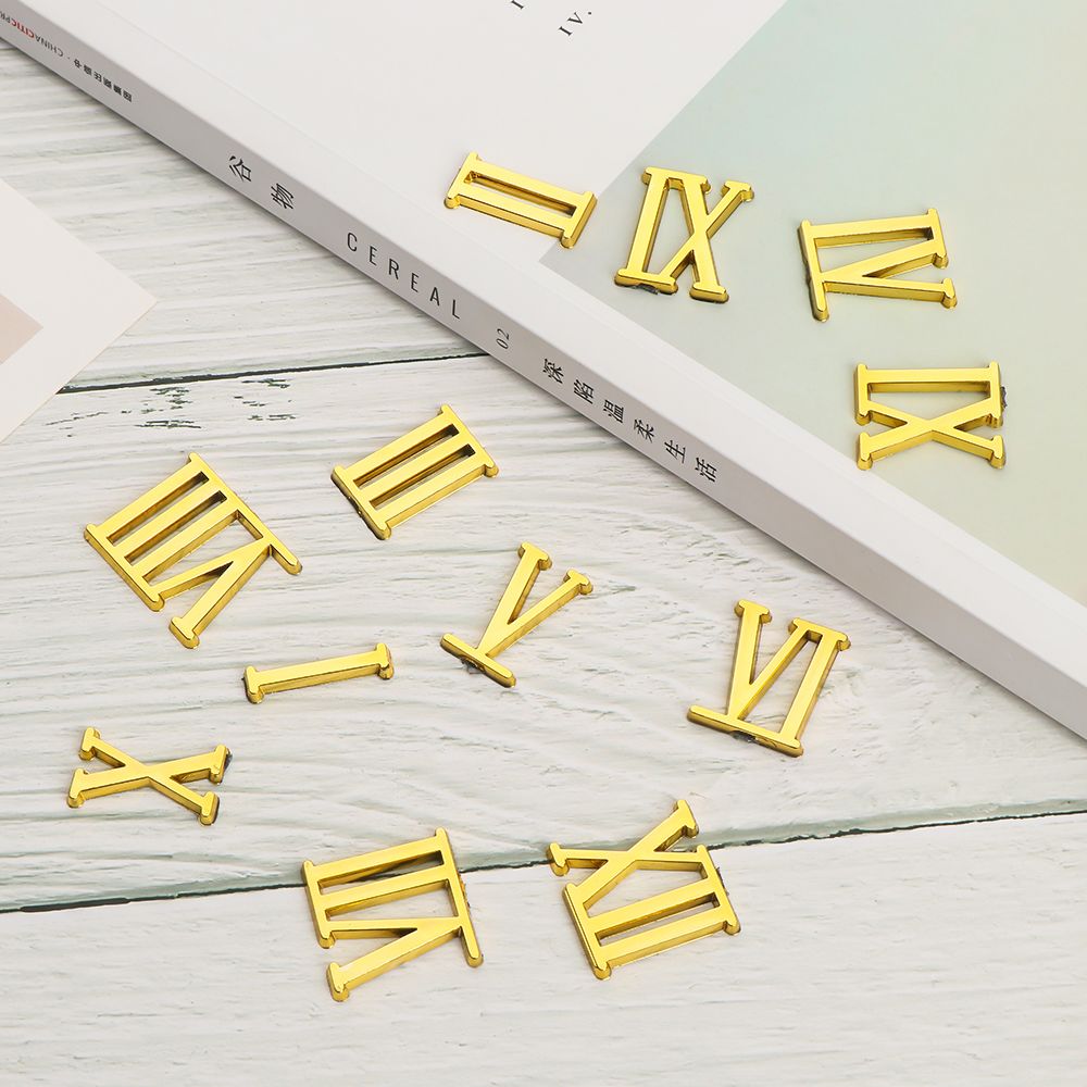 1 Set DIY Restore Repair Tools Digital Roman Numerals Arabic Number Clock Numerals Accessories Quartz Clock Parts
