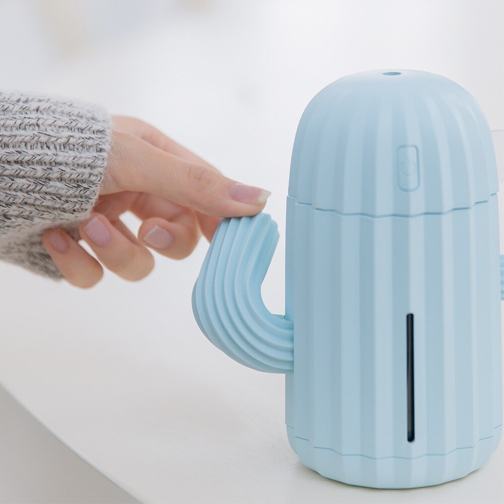 340mL Wireless Car Humidifier Cactus Humidifier Plant Mini Usb Wireless Air Purifier Humidifier Diffuser
