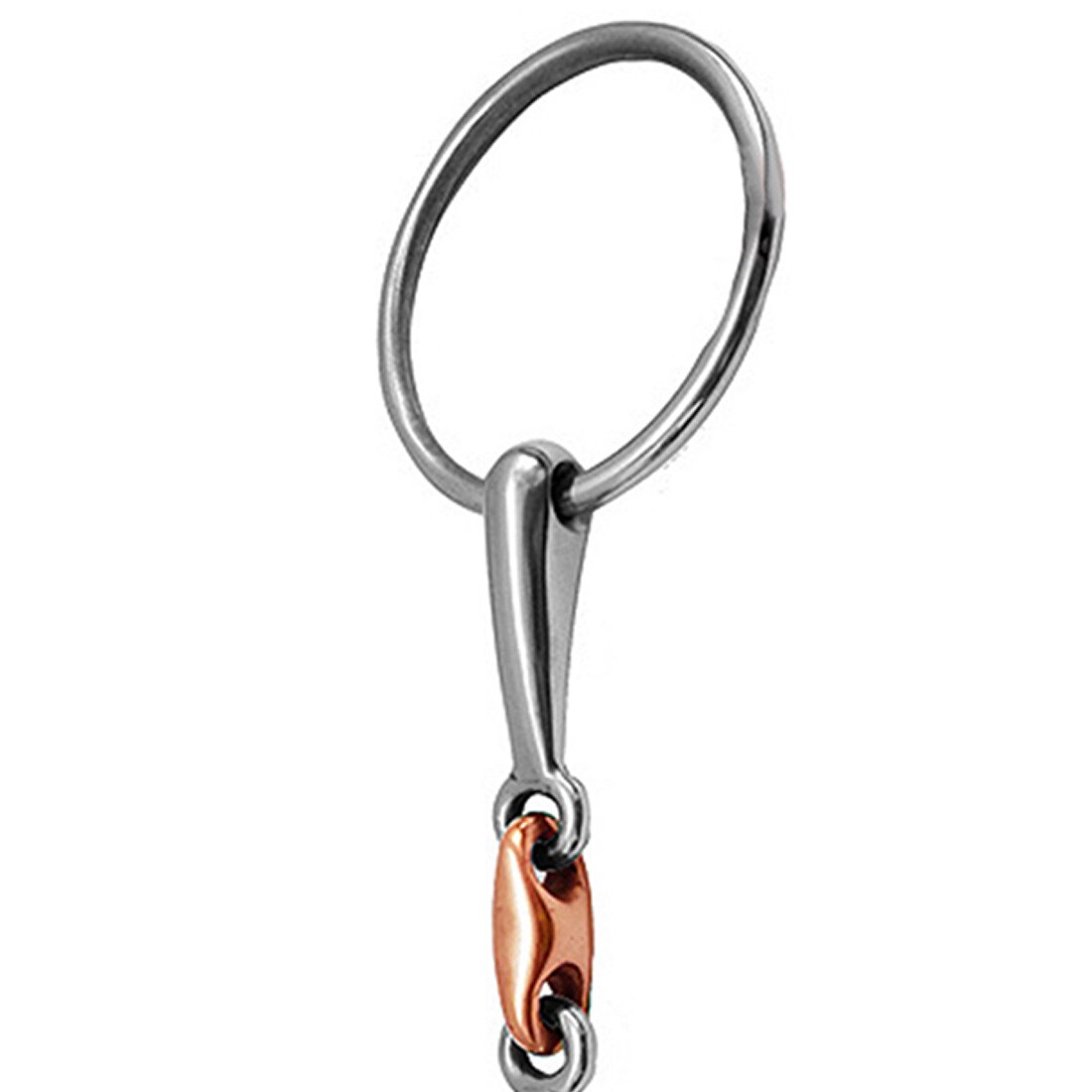 Accesorios de entrenamiento de acero inoxidable para equipos de caballos al aire libre, broca de serpiente duradera , anillo holgado portátil, boca Mini