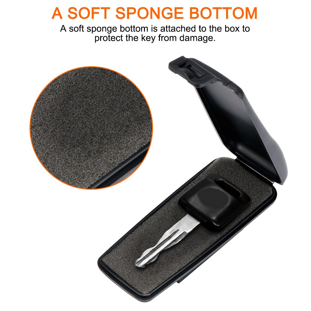 Caja magnética para llaves de coche, caja de repuesto para Chasis de coche, adsorción de imán potente, portátil, accesorios para coche