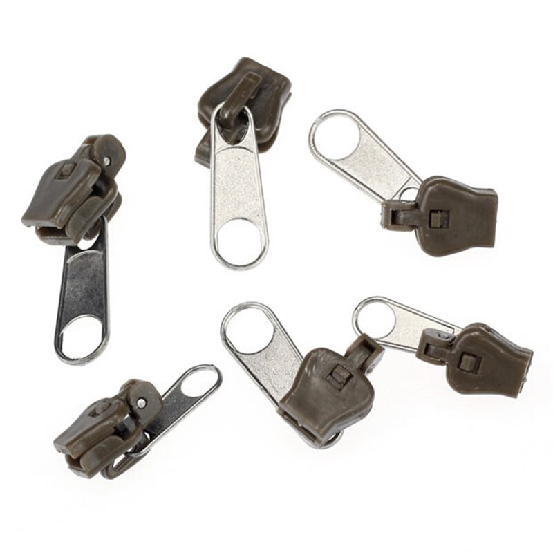 6 unids/lote Universal Zipper Slider extractor tamaños para cremallera 10 costura Metal Zipper Slider 3,4,8,8C, ZH584 tirador R8O0