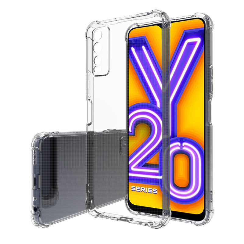 Funda airbag-stoßschutzhülle für vivo  y11s y12s y20 y20a y20g y20i y20s y20sg y30g, weiche, transparente, dünne tpu-silikonhülle: Y30g