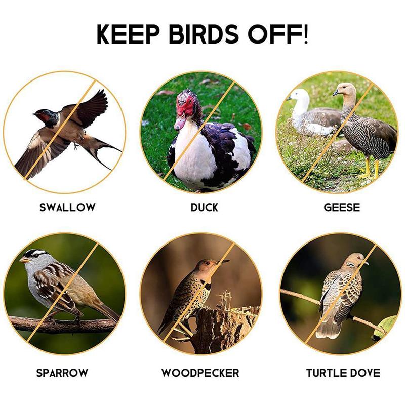 1/PCS Garden Bird Repellent Tape Anti Bird Reflective Deterrent Tape Useful Garden Bird Scare Repeller Pest Control Supplies