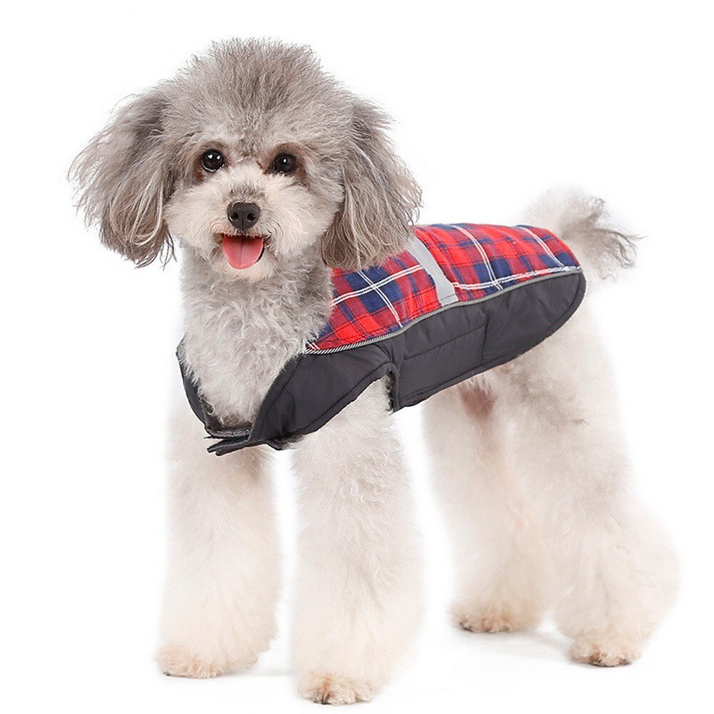 Pet Dog Warm Jacket Winter Cold Protection Pet Supplies Reflective Waterproof Winter Pet Jacket Windproof Small and Medium-sized