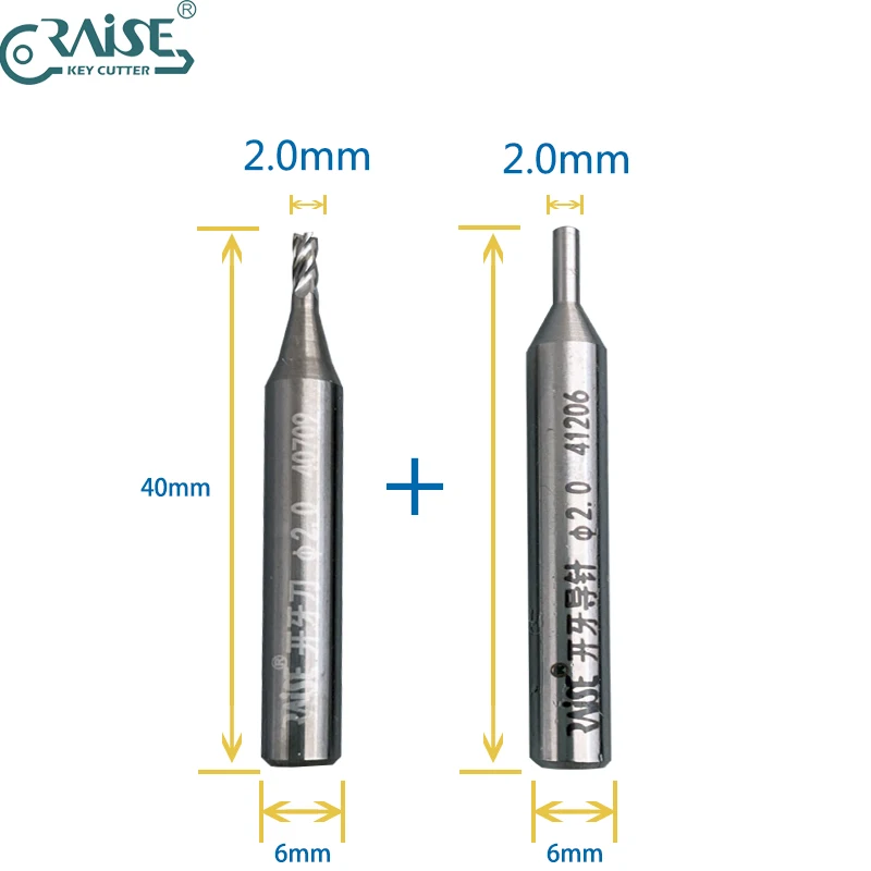 Milling Cutter to Copy Edge Cut Key for Various Vertical Key machine: Gold
