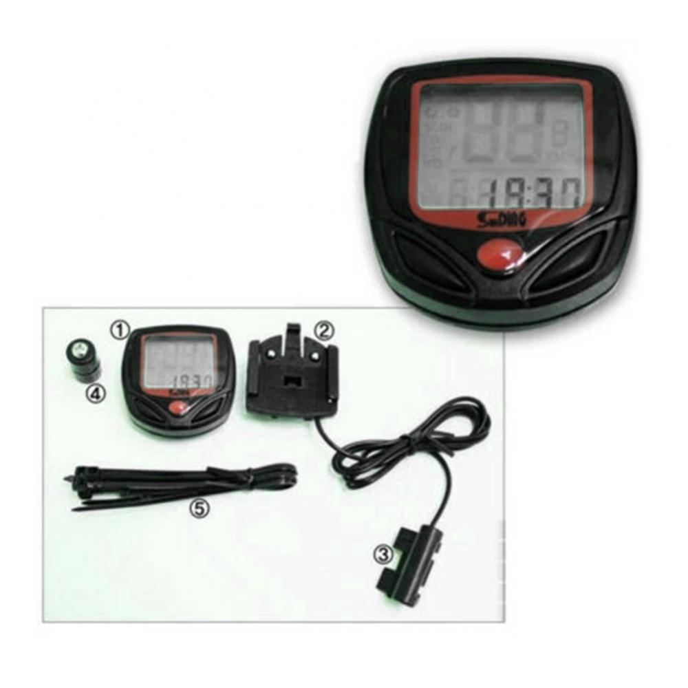 Fiets Snelheidsmeter Waterdicht Lichtgevende Lcd Mtb Mountainbike Fiets Computer Snelheidsmeter Kilometerteller Fiets Snelheidsmeter