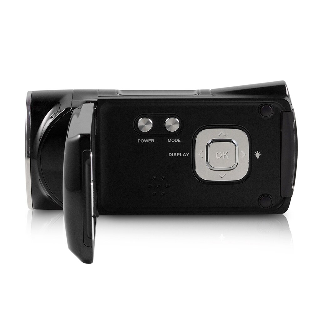 Completo hd 1080p câmera de vídeo casa 2.7 Polegada zoom da tela lcd 8x 270 graus rotação profissional digital filmadora gravador portátil