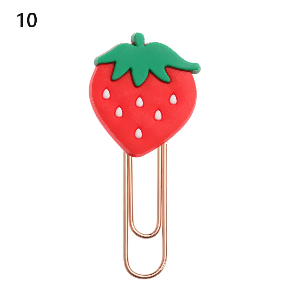 Animals Flower Paper Clips Bookmarks Kids Cute Book Mark Paper Clips Desk Organizer Stationery Office School Supply: 10
