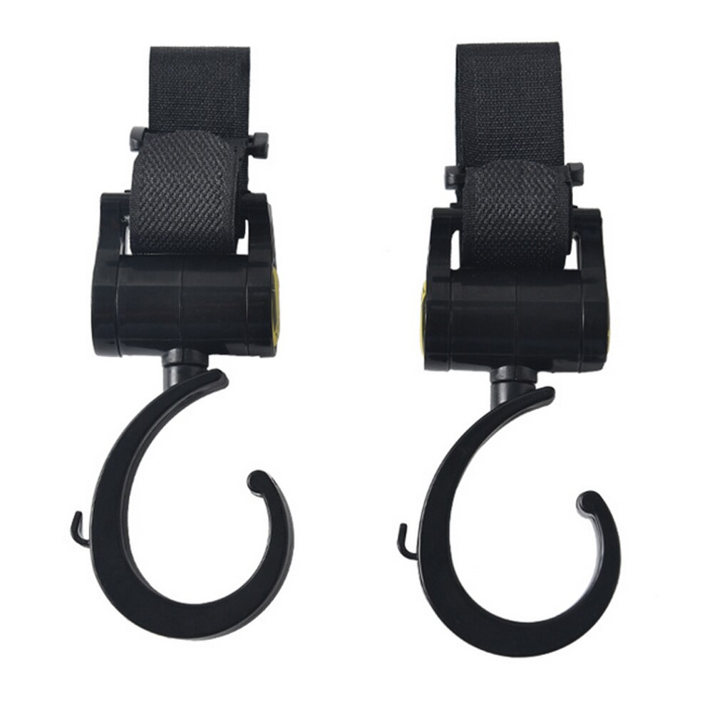 Colgador para bolsa de bebé, ganchos para cochecito de bebé, gira 360 grados, accesorios de gancho para carrito: Default Title