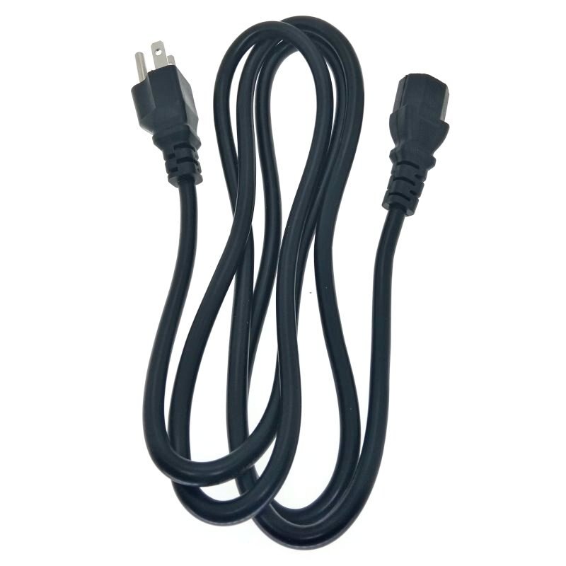US Plug to IEC C13 Power Cord Cable 1.8M for Desktop Printers Monitors 10A 250V