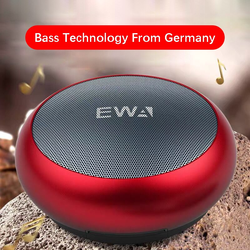 Ewa A110 Mini Draagbare Bluetooth Speaker Waterdichte Badkamer Douche Speaker Tws Kleine Metalen Draadloze Kolom Met Draagtas