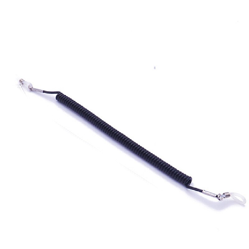 Cadena elástica suave para gafas para niños, cadena antideslizante para lentes de sol de silicona, cordones para gafas, cadena de anteojos, cordón: Black