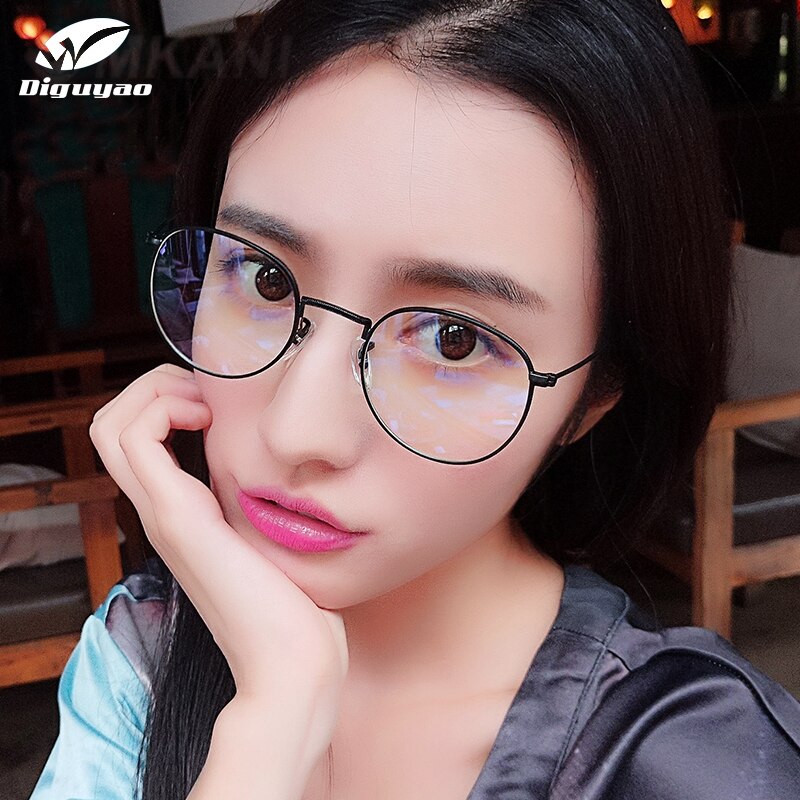 Diguyao Computer Anti Blauw Bril Blauw Licht Blokkeren Glazen Optische Spektakel Blokkeren Gaming Filter Kleine Ronde Bril
