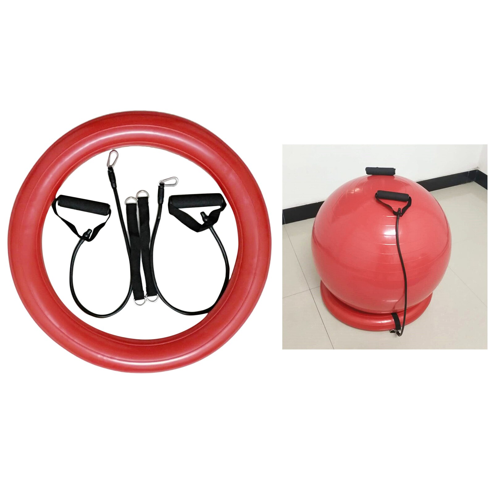 Stability Ring PVC Ball Stand Holding Fitness Body Resistance Band Workout