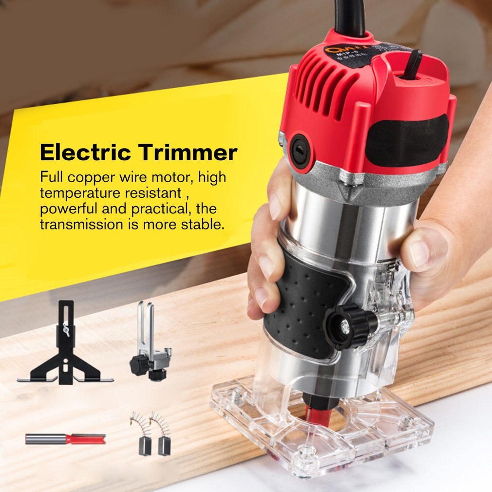 Multi-Function Woodworking Electric Trimmer Cutter Wood Milling Engraving Slotting Trimming Machine Router