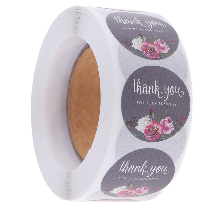 Pegatinas adhesivas con letras "Thank You'', 500 Uds., pegatinas de sellado para su pedido y pegatinas hechas a mano de 1 pulgada: A16