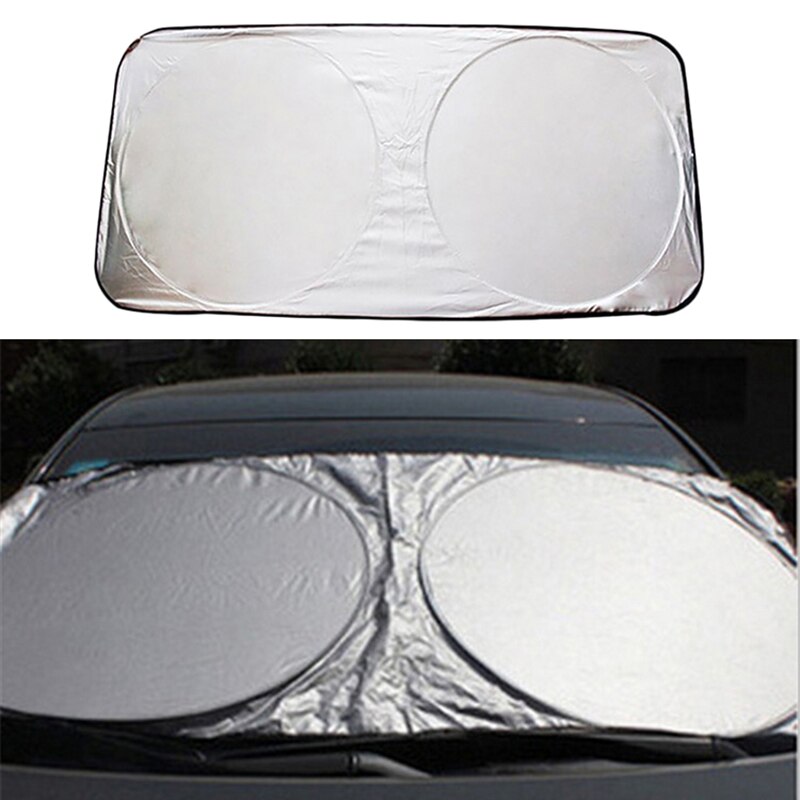 150 x 70 auto zonnescherm voorruit zonnescherm voor- en achterruit anti-uv folie stickers