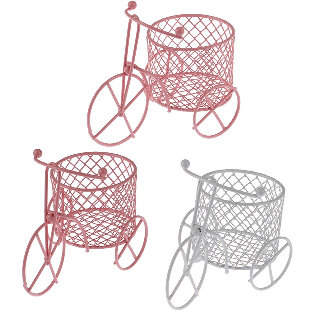 Leuke Iron Driewieler Art Decoratie Bruiloft Suiker Sieraden Container Opslag Houder Art Decoratie Kleine Items Container Party