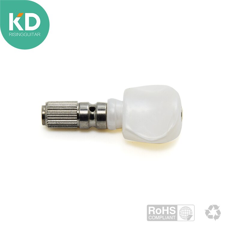 6 uds Banjo blanco clavijas de afinación de llave cabezas de máquina de piezas para Banjo BJ