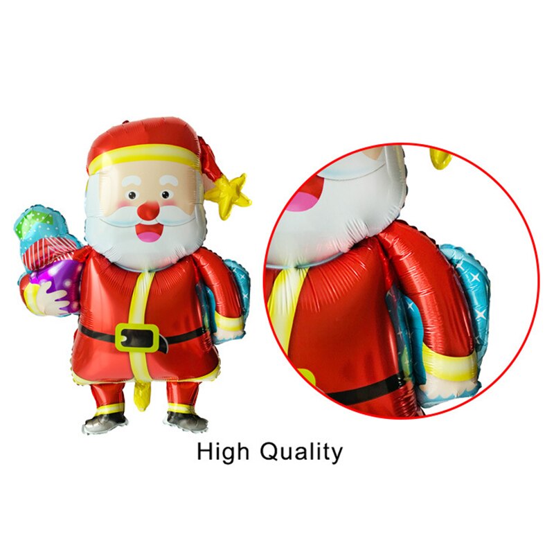 1pc di Natale Babbo Natale Di Natale palloncino Nuovo Anno Palloncino Decorazione Del Partito di Natale Del Partito Della Decorazione 2020 Bambini di Sfera Forniture Regalo di Alluminio foglio di