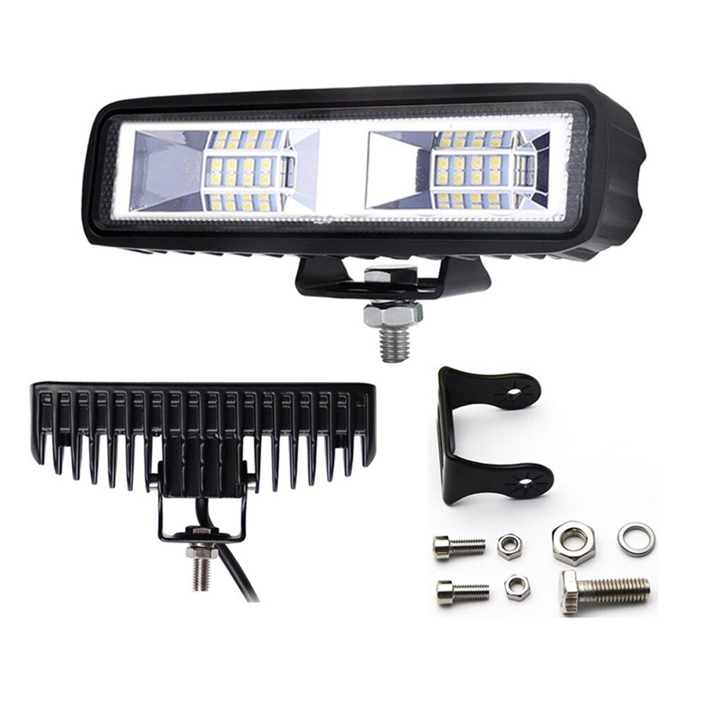 RIGIDON 10 stuks 6 inch 24W led-werklamp, 12V 24V led-schijnwerpers achteruitrijlichten, waterdichte offroad verlichting voor auto, ATV, vrachtwagen, voertuigen, 4x4 tractor, motorfiets, 6000K