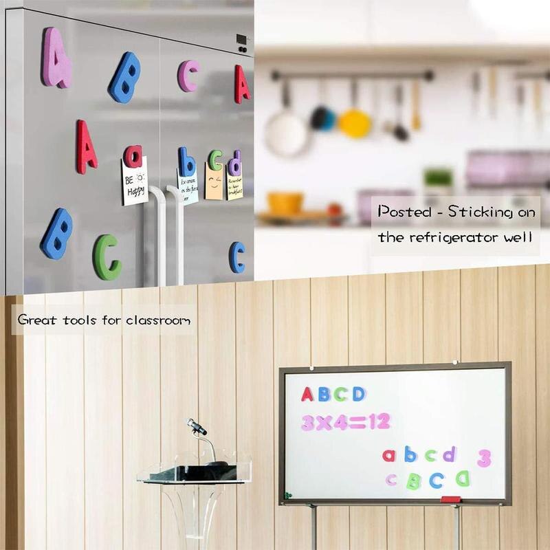 10/26PCS Magnetic Letters Alphabet ABC Learning Numbers Magnets for Fridge Refrigerator Educational Toys Set