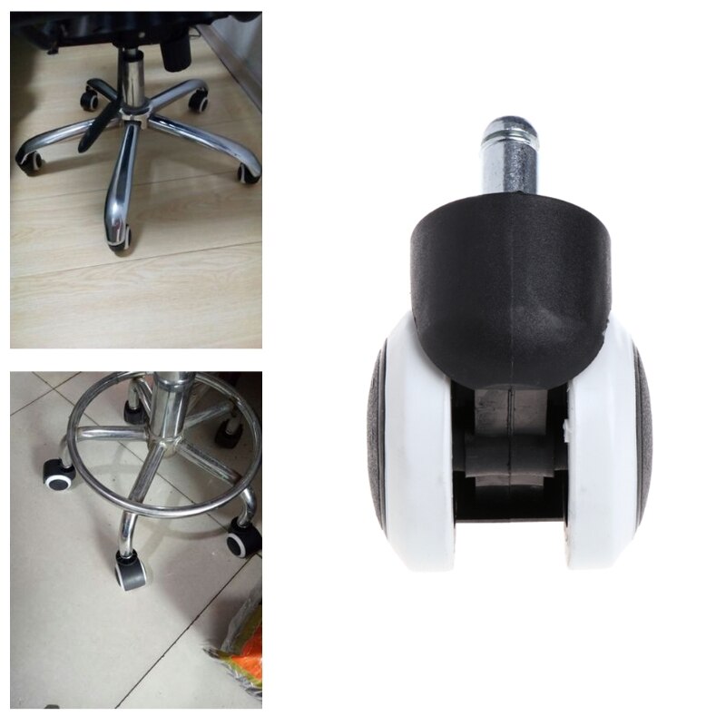 Ruedas giratorias para silla de oficina y hogar, recambio Universal, 5 piezas, 2&quot;