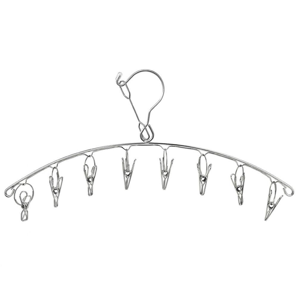 8/10/20 Pegs Stainless Metal Laundry Socks Washing Clothes Hooks Airer Outdoor Home Bath Dryer Rack Hanger: 01