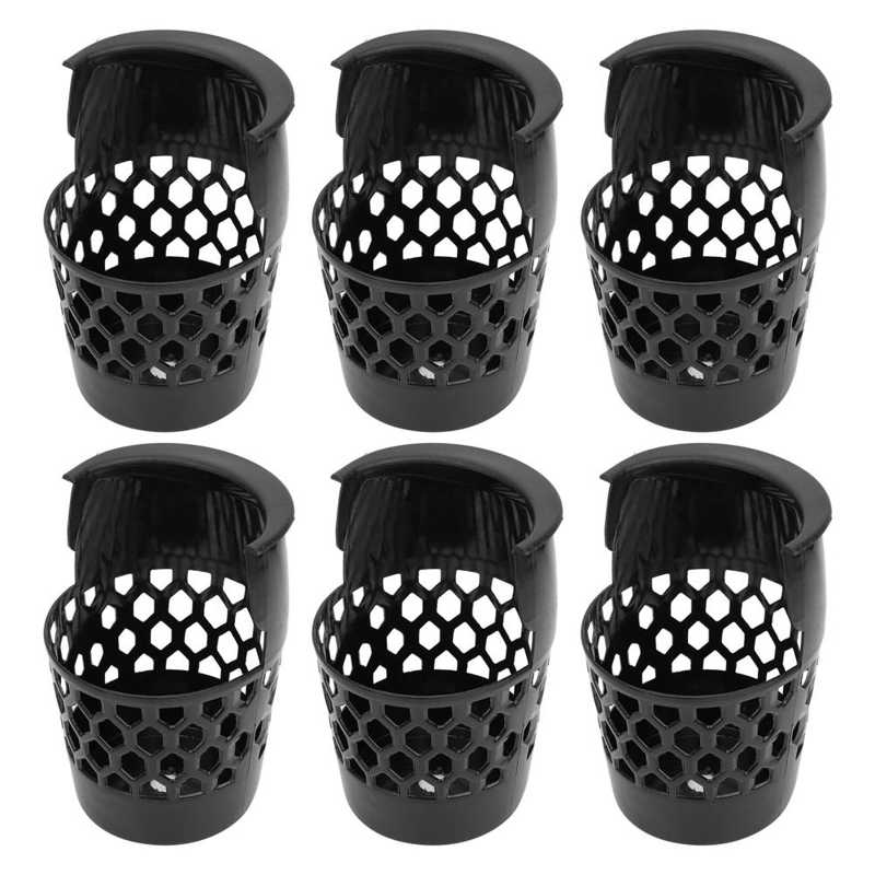 Cesta de billar de plástico de bolsillo, cesta de Snooker práctica colgante de fácil instalación, bolsillo de almacenamiento para mesa de billar, bolsillo de red para mesa de billar, 6 uds.